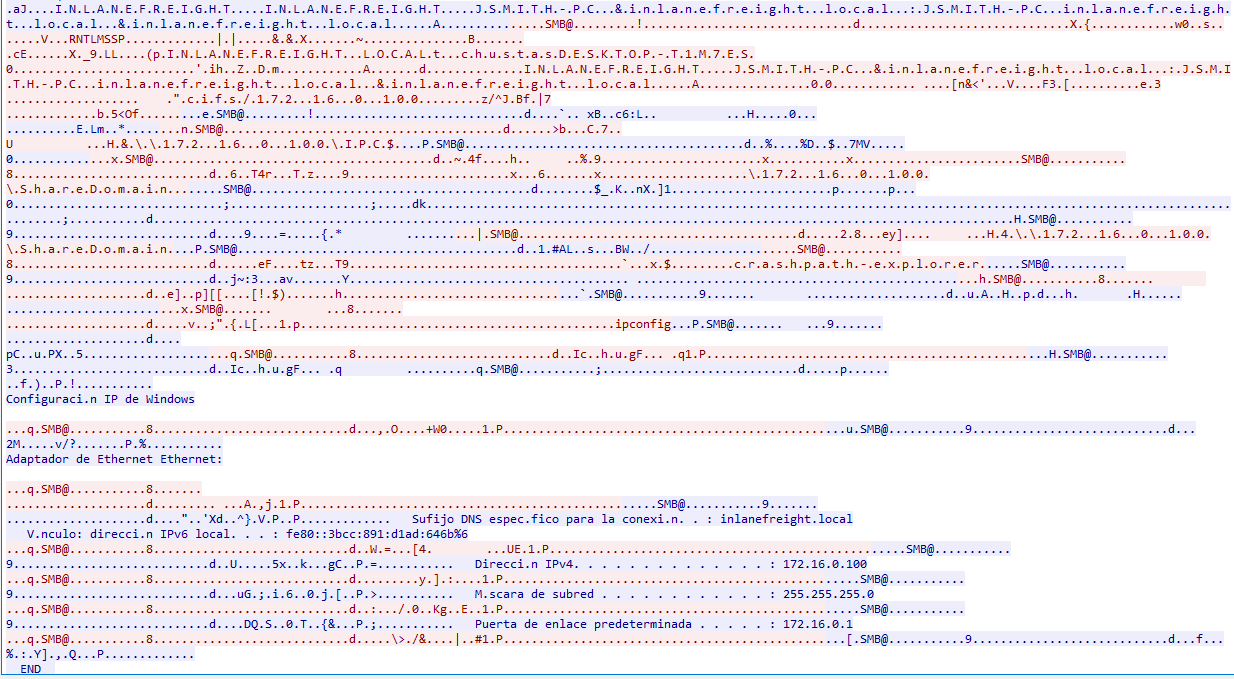 Wireshark message follow